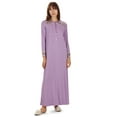 thumbnail image 1 of MeMoi Women's Modest Lace Cuff and Shoulder Accent Ankle Length Nightgown - Womens - Female, 3X, Lavender, 1 of 5