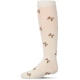 thumbnail image 1 of MeMoi Cotton-Rich Multi-Bow Knee High Sock - Girls - Female, 4, Winter White, 1 of 11
