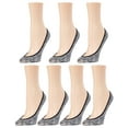 thumbnail image 1 of MeMoi Multi Twist Micro Shoe Liner 7-Pack - Womens - Female (One Size, Black/White), 1 of 1