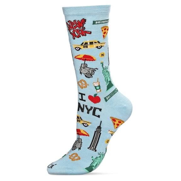 MeMoi New York City Bamboo Blend Crew Socks - Mens - Male