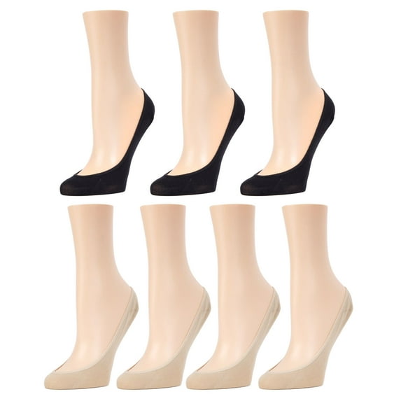 MeMoi No-Show Micro Shoe Liners 7-Pack - Womens - Female