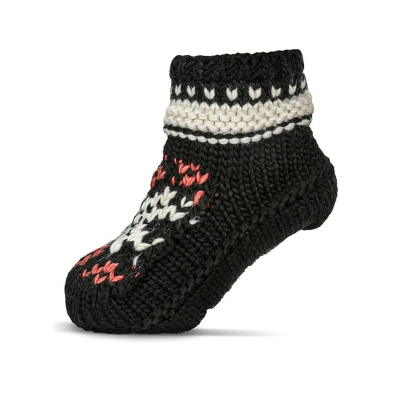 MeMoi Nordic Flake Recycled Knit Sherpa Lined Lounge Sock - Womens - Female
