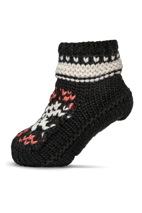 Nordic Flake Recycled Knit Sherpa Lined Lounge Sock - Womens - Female