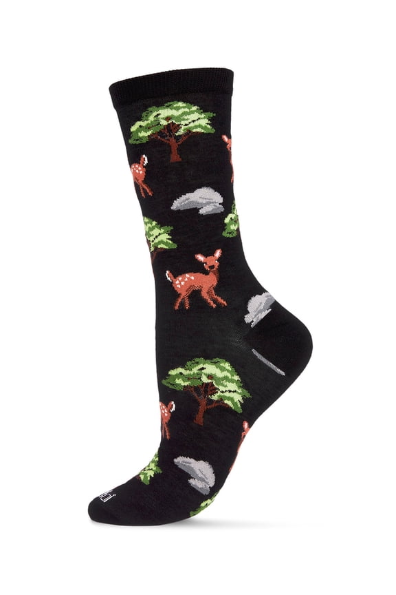 Oh Deer Bamboo Blend Crew Socks - Mens - Male