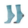 thumbnail image 1 of MeMoi Open Knit Combed Cotton Blend Spring Crew Socks 2-Pack - Womens - Female, 9-11, Light Blue Knit, 1 of 2