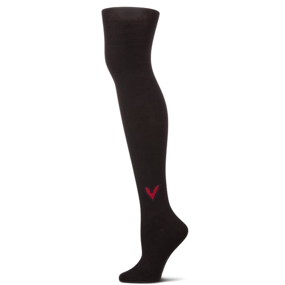 MeMoi  Outline Heart Cotton Tights - Girls - Female, 14, Navy