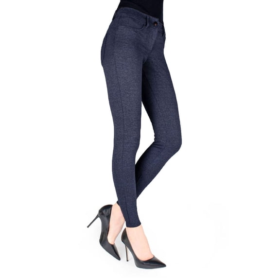 MeMoi Pants-Style Ponte Leggings - Womens - Female