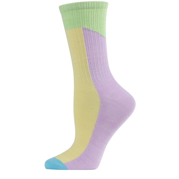MeMoi Pastel Patch Crew Socks | Fashion Crew Socks by MeMoi One Size 9-11 / Multi