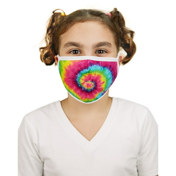 MeMoi Pastel Tie-Dye Kids Unisex Face Covering