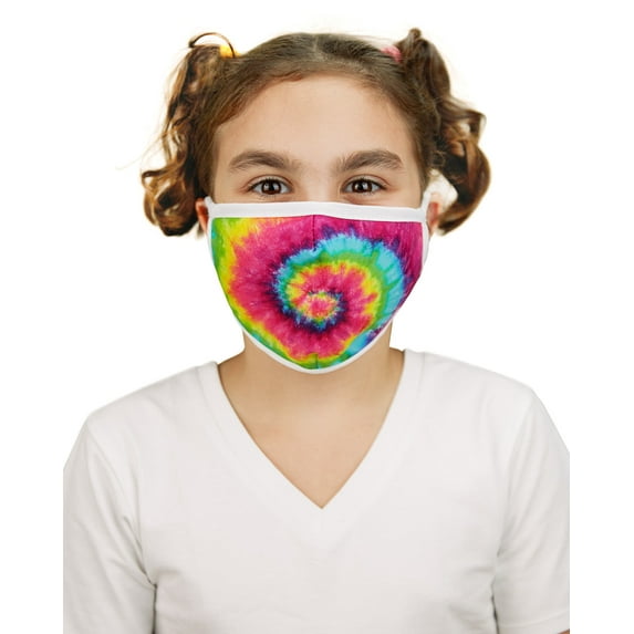 MeMoi Pastel Tie-Dye Kids Unisex Face Covering