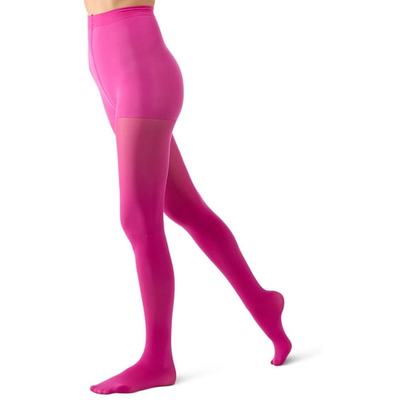 MeMoi Women's Perfectly Opaque Control Top Tights - Womens - Female (S/M, Mustard)