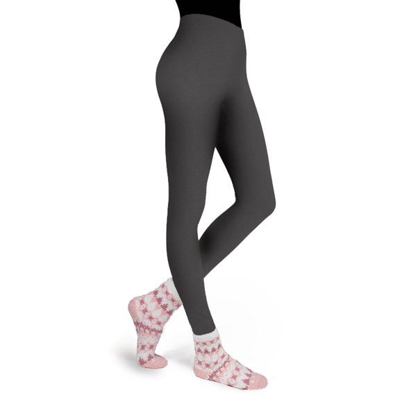 MeMoi Pink Diamond Cozy Non-Skid Sock & Fleece-Lined Legging Set - Mens - Male