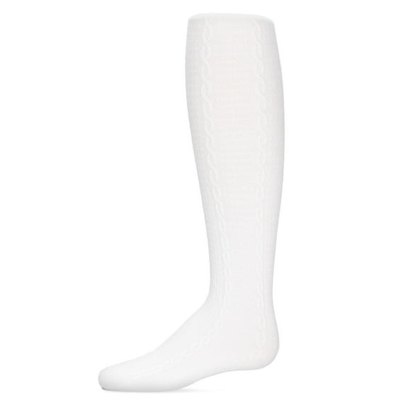 MeMoi Pique Chain Pima Cotton Tights - Girls - Female, 12-14, Latte