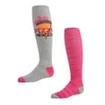 thumbnail image 1 of MeMoi  2 Pair Pack Pizza Princess Knee High Socks - Girls - Female, 8-9, Assorted, 1 of 5