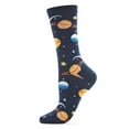 thumbnail image 1 of MeMoi Planetarium Bamboo Blend Novelty Crew Socks - Mens - Male, 1 of 7