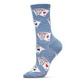 thumbnail image 1 of MeMoi Playing Cards Bamboo Blend Crew Socks - Mens - Male, 1 of 9