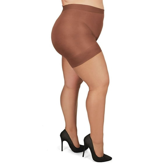 MeMoi Plus Size Curvy Ultra Sheer Control Top Pantyhose - Womens - Female