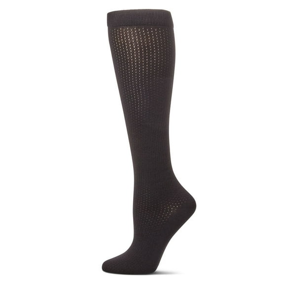 MeMoi  Pointelle Dot Knee High Socks - Girls - Female, 8, Black