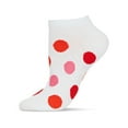 thumbnail image 1 of MeMoi Polka Dance Soft-Fit Cotton-Rich Low Cut Women's Socks - Womens - Female, One Size, Diva Blue, 1 of 2
