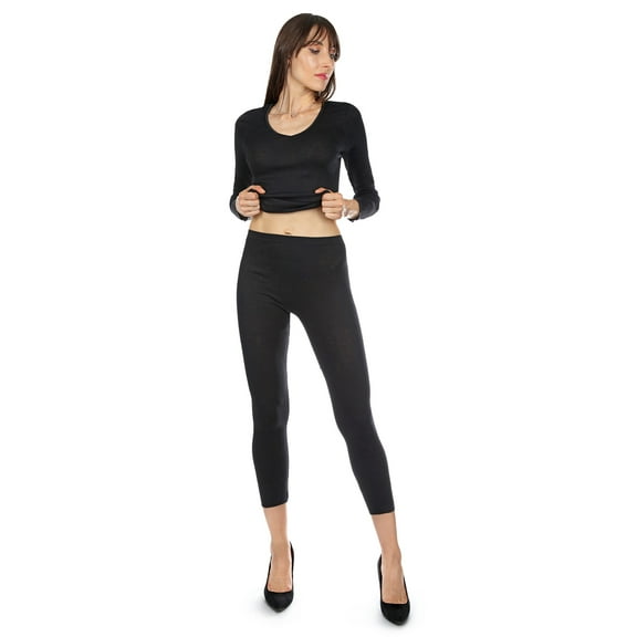 MeMoi Poly Viscose Ladies Long Johns - Womens - Female, Medium, White