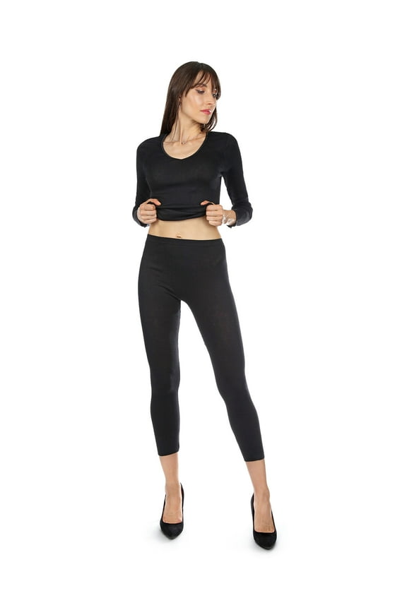 Poly Viscose Ladies Long Johns - Womens - Female (Large, White)