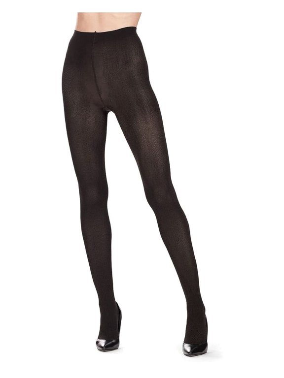 Pretty in Python Breathable Opaque Tights - Womens - Female (Medium/Large, Black)