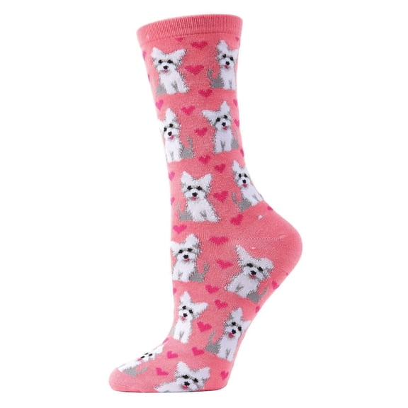MeMoi Puppy Love Bamboo Blend Crew Socks - Mens - Male