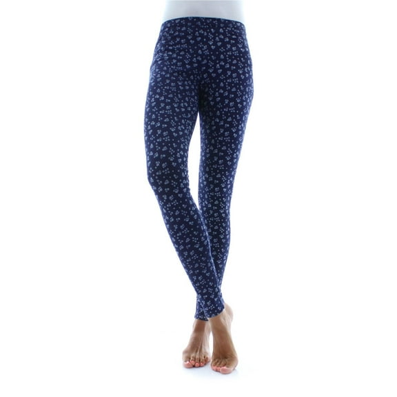 MeMoi Women's Ramito Bouquet Burst Leggings - Womens - Female (Medium/Large, Blue Denim)