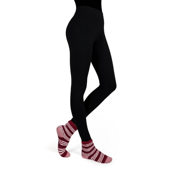 MeMoi Red Stripe Cozy Sock & Legging Set - Womens - Female