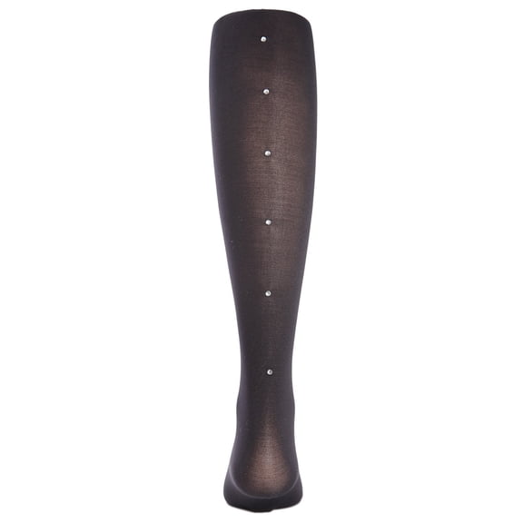MeMoi Girls Rhinestone Backseam Semi-Opaque Tights - Girls - Female, 2-4, Black