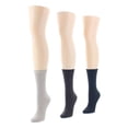 thumbnail image 1 of MeMoi Rib/Flatknit/Texture Soft-Fit Crew Socks 6-Pack - Womens - Female, 1 of 2