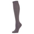 thumbnail image 1 of MeMoi Ribbed Knee High Socks Pavement One Size, 1 of 2