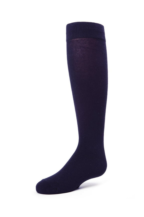 School Socks Knee High Socks | MeMoi Plain Knee High Socks for Girls 11-13 / Navy SP 1019