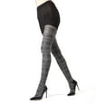 thumbnail image 1 of MeMoi Selbu Sky Geometric Sweater Tights - Womens - Female (Medium/Large, Black), 1 of 7