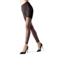 thumbnail image 1 of MeMoi Sheer Footless Capri Shaper Tights - Womens - Female, Small, Black, 1 of 7
