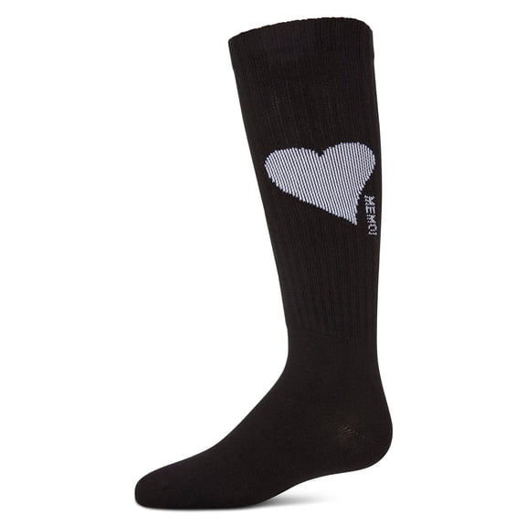 MeMoi  Single Heart Logo Knee High Socks - Girls - Female, 8, Peach