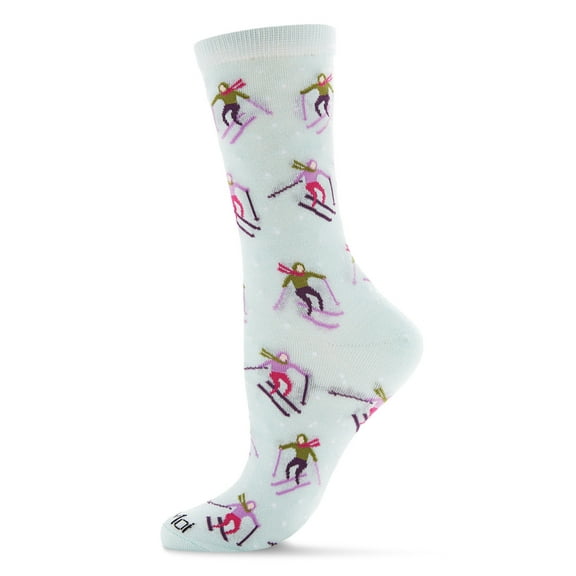 MeMoi Skiing Paradise Bamboo Blend Crew Socks - Mens - Male