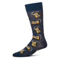 thumbnail image 1 of MeMoi Slick Beats Cassette Player Men's Bamboo Blend Crew Socks - Mens - Male, 10-13, Navy Blazer, 1 of 10