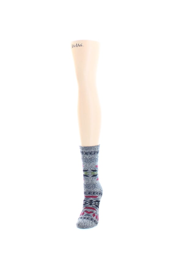 Soft & Cozy Aztec Patterned Crew Length Boot Socks - Womens - Female