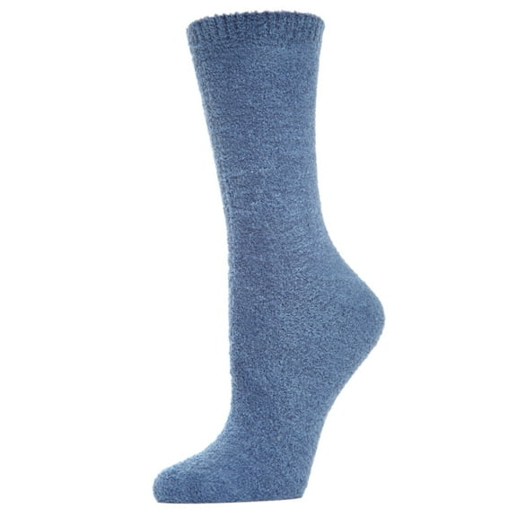 MeMoi Soft & Cozy Cotton Blend Crew Length Boot Sock - Womens - Female, One Size, Black