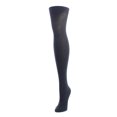 thumbnail image 1 of MeMoi Toronto Cable Sweater Cotton Blend Tights - Womens - Female (Small/Medium, Black), 1 of 12
