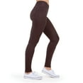 thumbnail image 1 of MeMoi Soft & Smooth Microsuede Leggings - Womens - Female (Large/X-Large, Java), 1 of 7