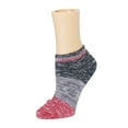 thumbnail image 1 of MeMoi Space Block Low-Cut Cotton Blend Workout Socks - Womens - Female, One Size, Black, 1 of 2