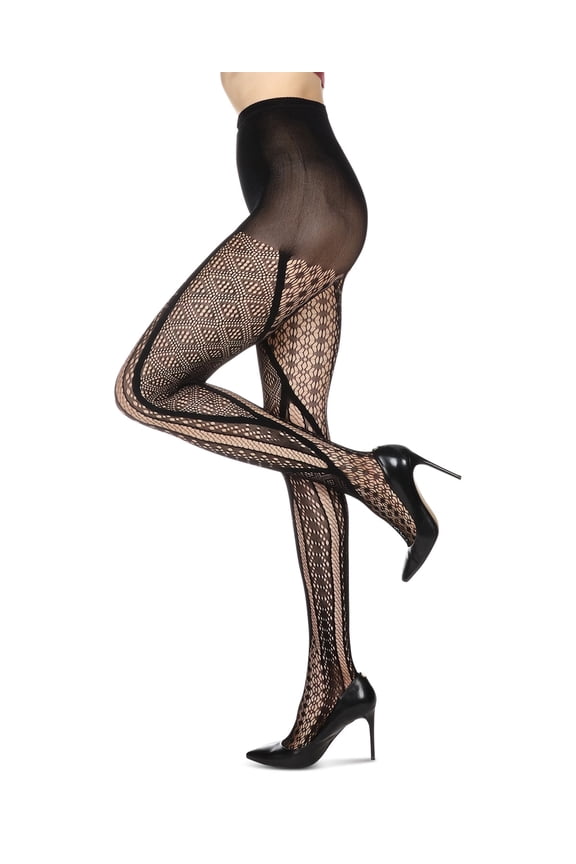 Women's Sporadic Edge Nylon Net Tights - Womens - Female, Small/Medium, Nude