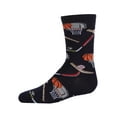 thumbnail image 1 of MeMoi Boys' Sports Rayon from Bamboo Crew Socks - Boys - Male, 6-7, Black, 1 of 9