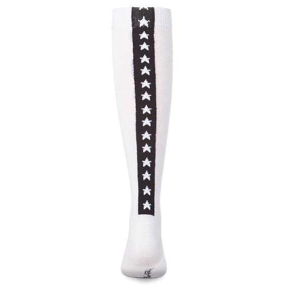 MeMoi Star Backed Knee High Socks - Girls - Female, 10, Black