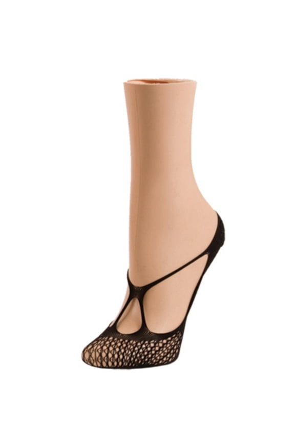 Women's Stranded Net No Show Foot Liners - Womens - Female (One Size, Tulipwood)