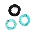 thumbnail image 1 of MeMoi Studious Cats 3-Pack Hair Scrunchies (One Size, Blue), 1 of 2