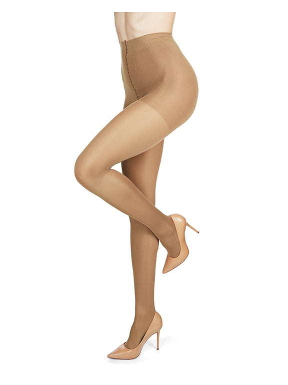 Support Mate 70 Denier Control Top Pantyhose - Womens - Female, Large, Taupe
