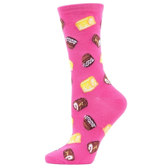 MeMoi Sweets Bamboo Blend Crew Socks - Womens - Female, One Size, Black